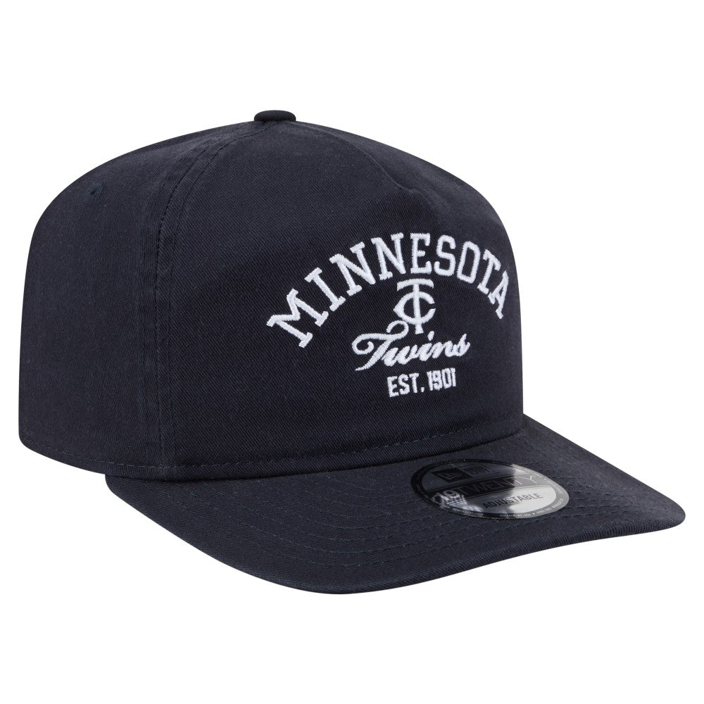 Minnesota Twins Stacked 19TWENTY Adjustable Hat Navy | New Era