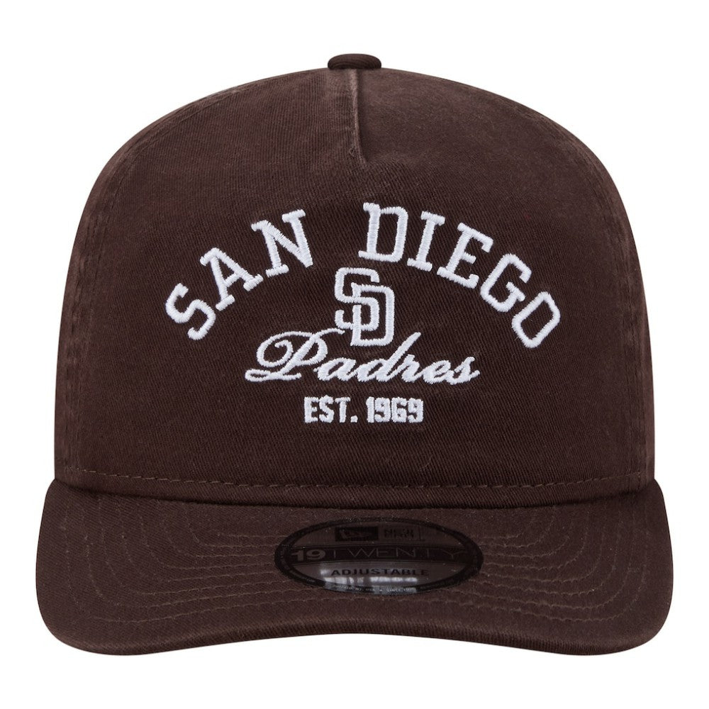 San Diego Padres Stacked 19TWENTY Adjustable Hat Brown | New Era