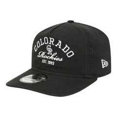Colorado Rockies Stacked 19TWENTY Adjustable Hat Black | New Era