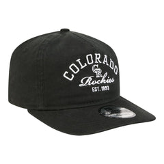 Colorado Rockies Stacked 19TWENTY Adjustable Hat Black | New Era