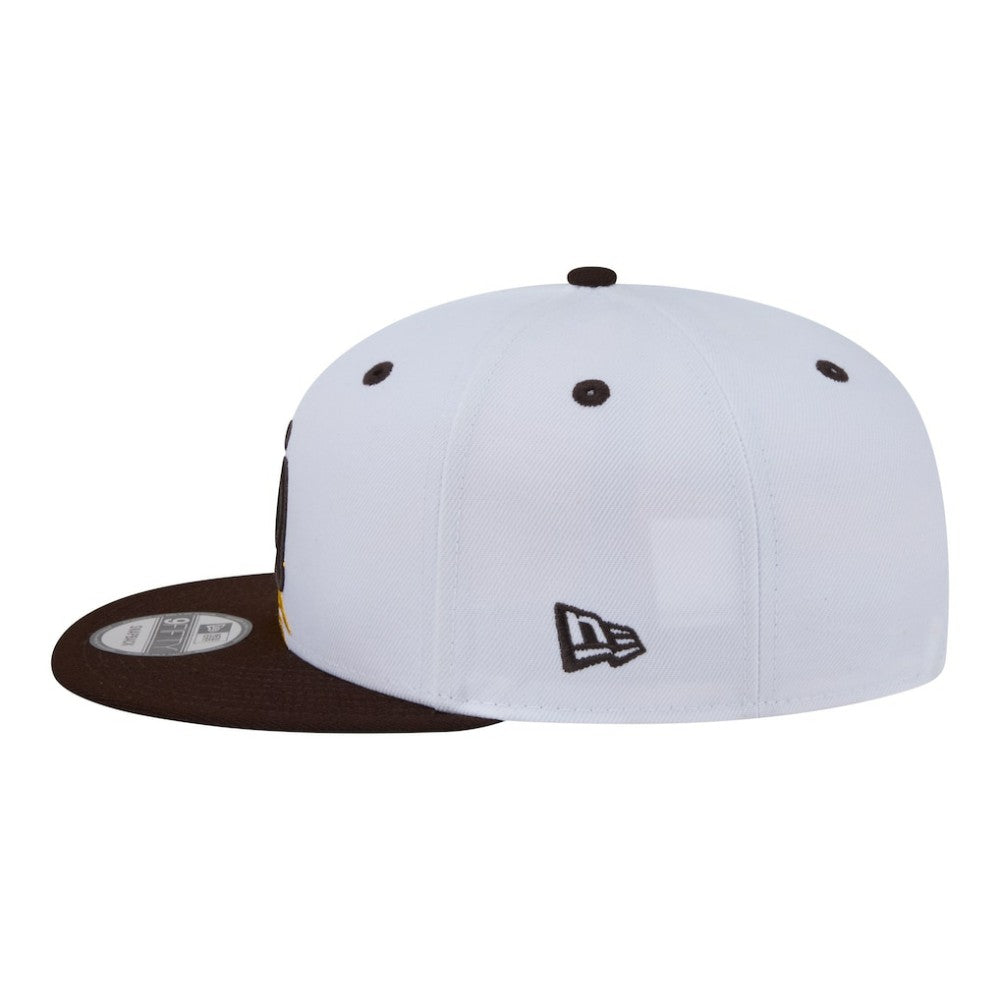 San Diego Padres 9FIFTY Snapback Hat White/Brown | New Era
