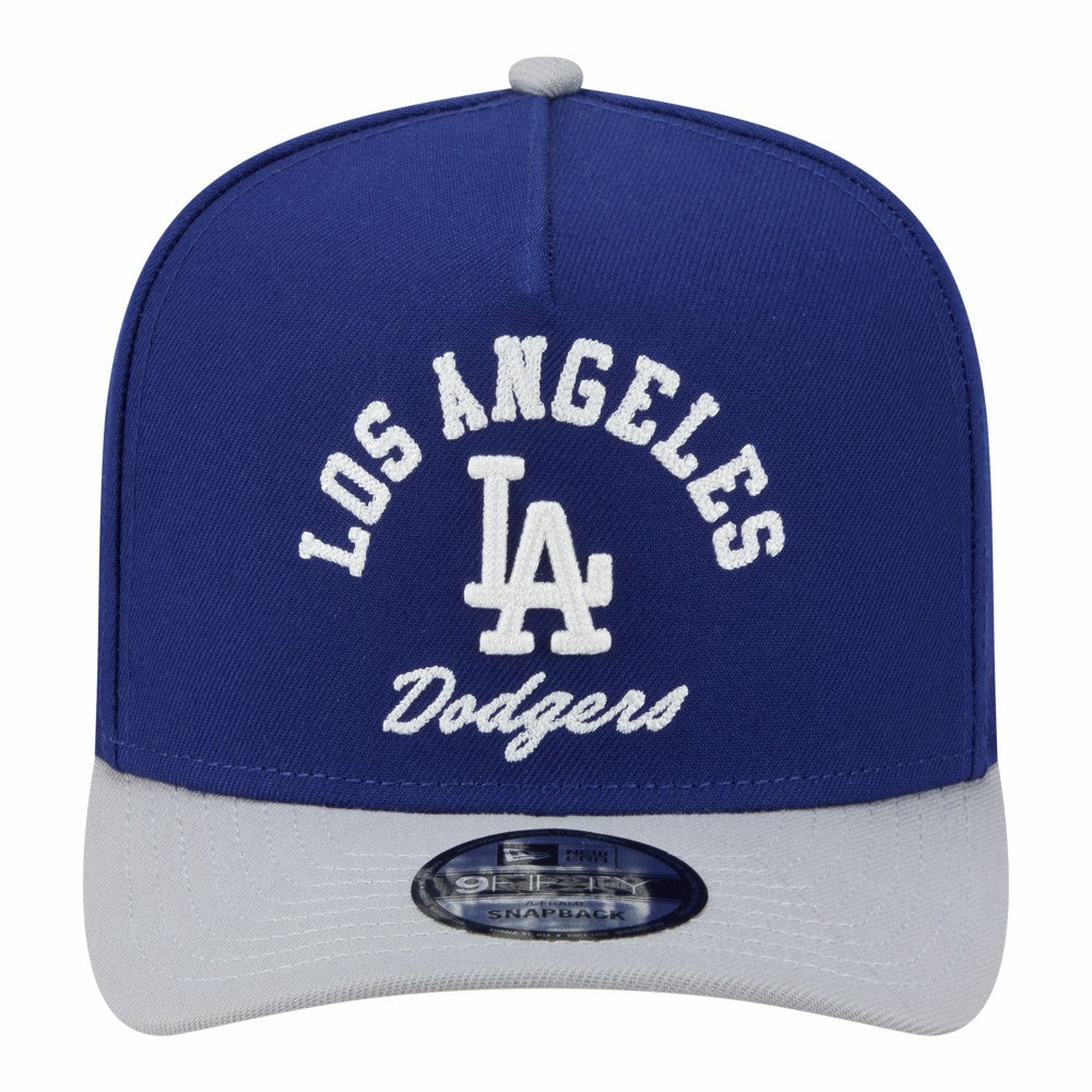 Los Angeles Dodgers Arched A-Frame 9FIFTY Adjustable Hat Royal/Gray | New Era
