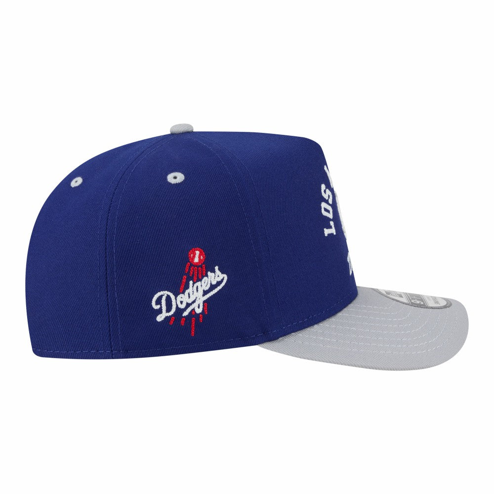 Los Angeles Dodgers Arched A-Frame 9FIFTY Adjustable Hat Royal/Gray | New Era