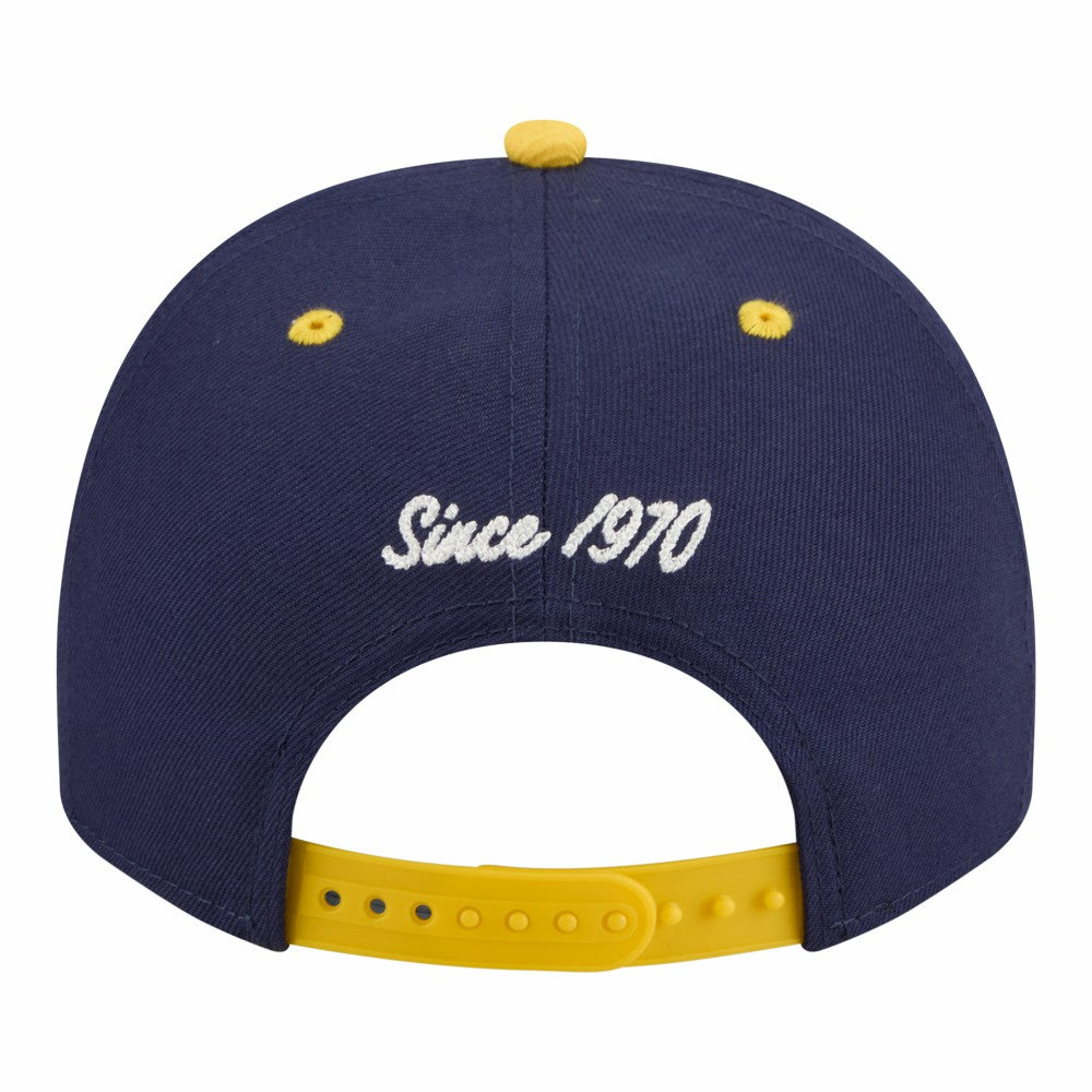 Milwaukee Brewers Arched A-Frame 9FIFTY Adjustable Hat Navy/Gold | New Era