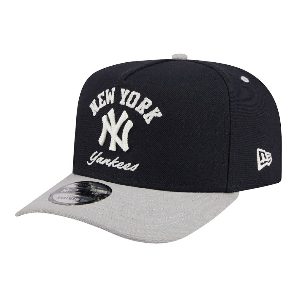 New York Yankees Arched A-Frame 9FIFTY Adjustable Hat Navy | New Era