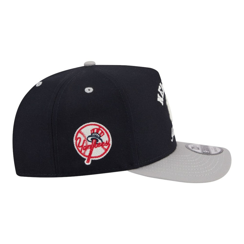 New York Yankees Arched A-Frame 9FIFTY Adjustable Hat Navy | New Era