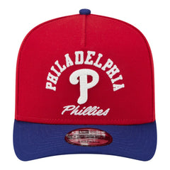 Philadelphia Phillies Arched A-Frame 9FIFTY Adjustable Hat Red/Royal | New Era