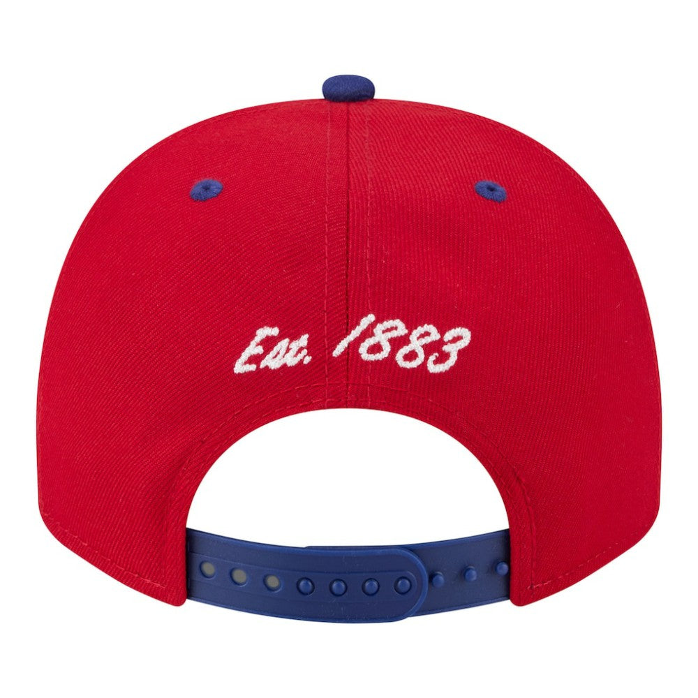 Philadelphia Phillies Arched A-Frame 9FIFTY Adjustable Hat Red/Royal | New Era