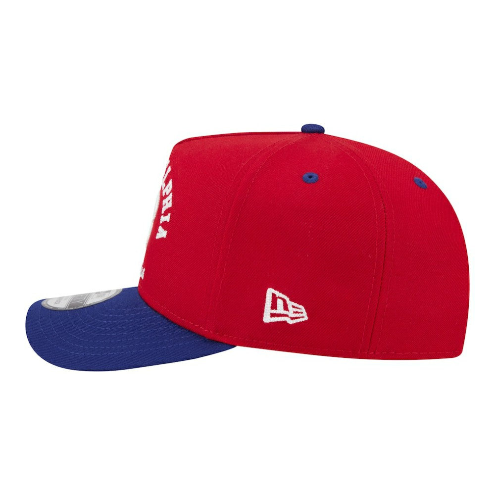 Philadelphia Phillies Arched A-Frame 9FIFTY Adjustable Hat Red/Royal | New Era