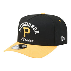 Pittsburgh Pirates Arched A-Frame 9FIFTY Adjustable Hat Black/Gold | New Era