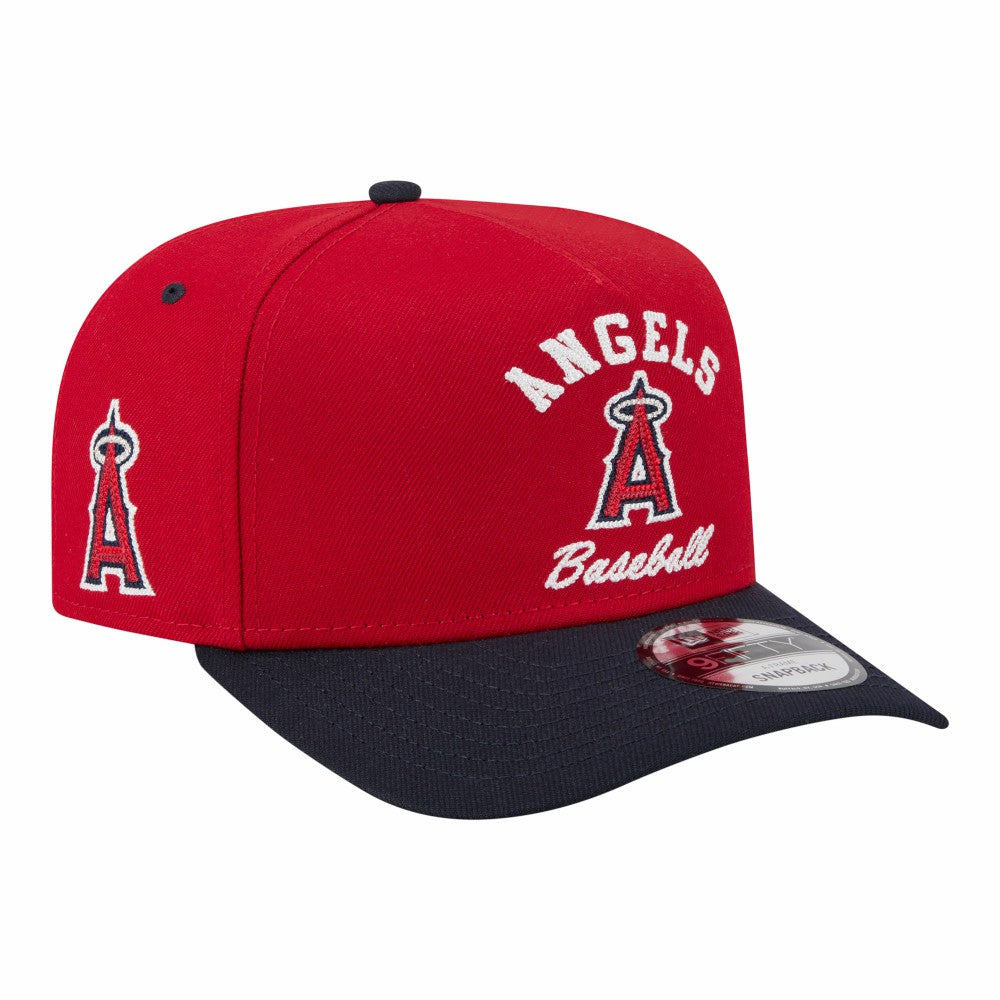 Los Angeles Angels Arched A-Frame 9FIFTY Adjustable Hat Red/Navy | New Era