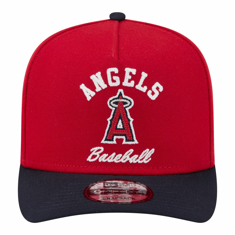 Los Angeles Angels Arched A-Frame 9FIFTY Adjustable Hat Red/Navy | New Era