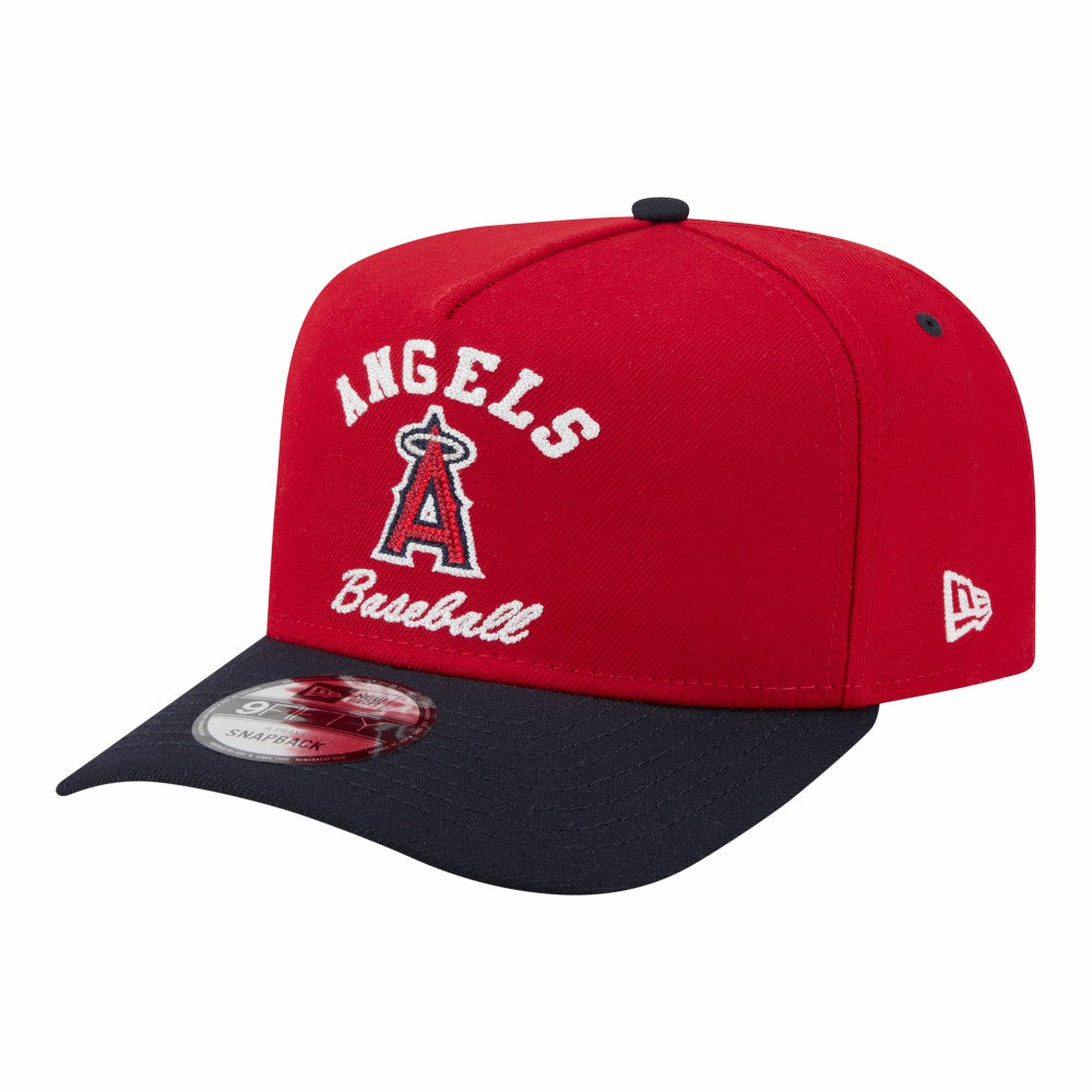Los Angeles Angels Arched A-Frame 9FIFTY Adjustable Hat Red/Navy | New Era