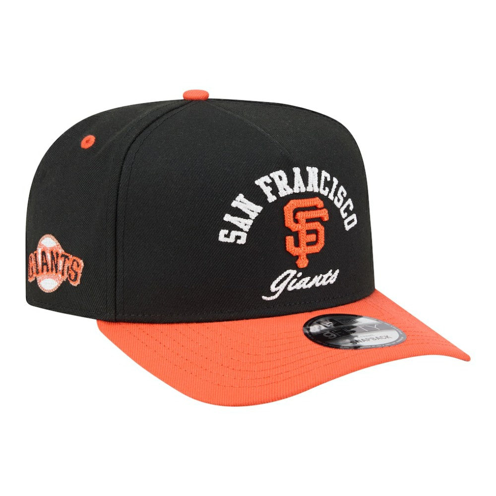San Francisco Giants Arched A-Frame 9FIFTY Adjustable Hat Black/Orange | New Era