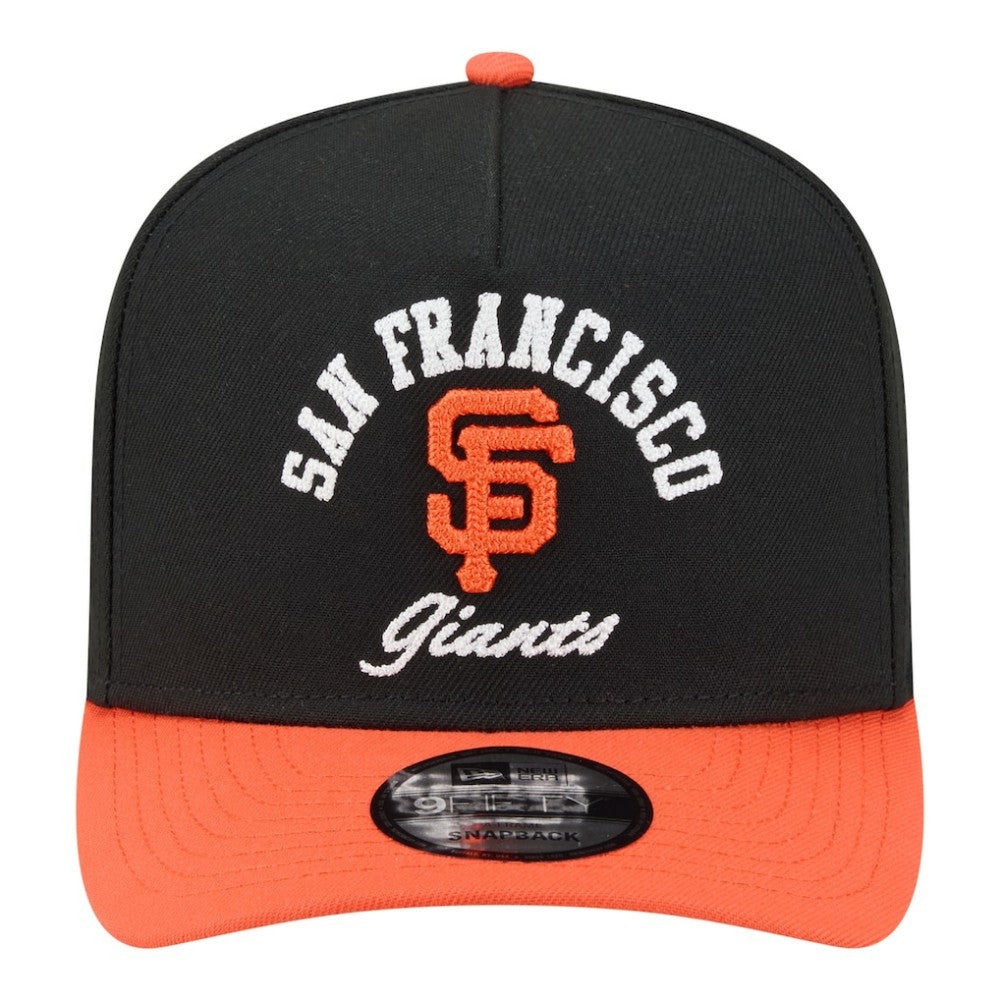 San Francisco Giants Arched A-Frame 9FIFTY Adjustable Hat Black/Orange | New Era