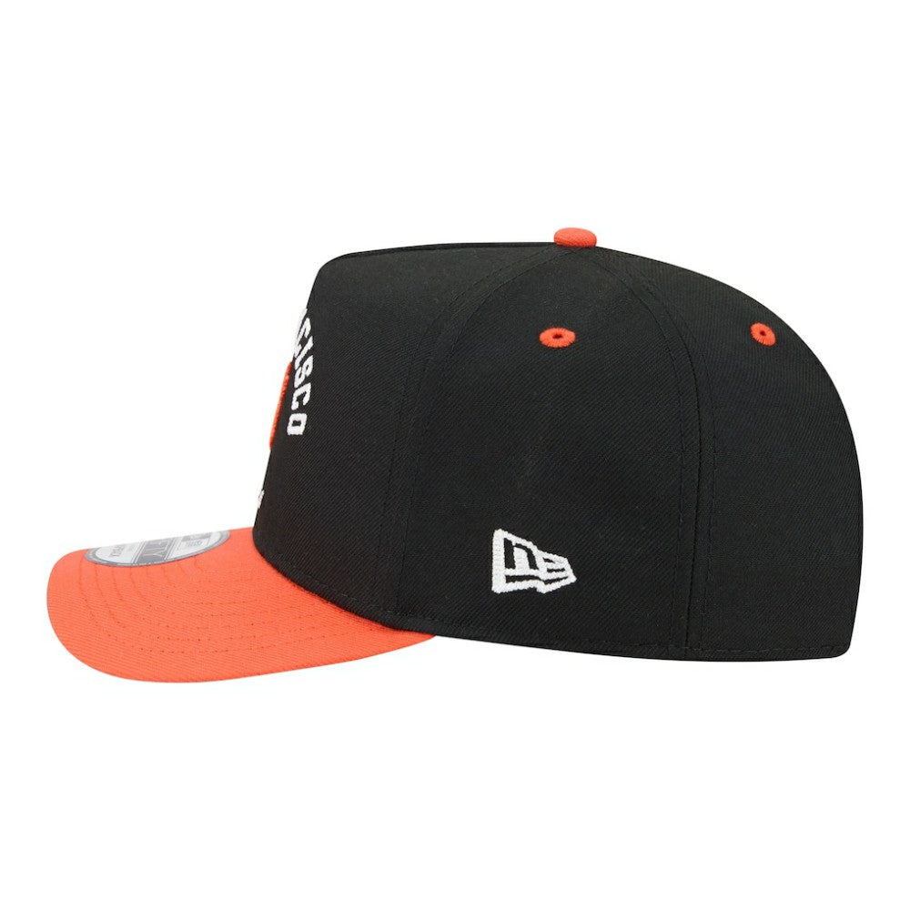 San Francisco Giants Arched A-Frame 9FIFTY Adjustable Hat Black/Orange | New Era