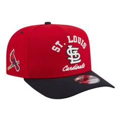 St. Louis Cardinals Arched A-Frame 9FIFTY Adjustable Hat Red/Navy | New Era