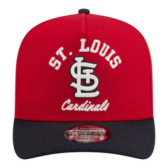 St. Louis Cardinals Arched A-Frame 9FIFTY Adjustable Hat Red/Navy | New Era