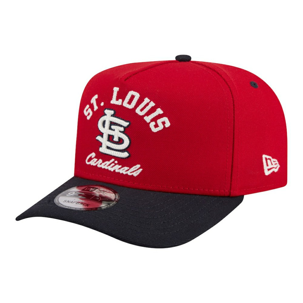 St. Louis Cardinals Arched A-Frame 9FIFTY Adjustable Hat Red/Navy | New Era