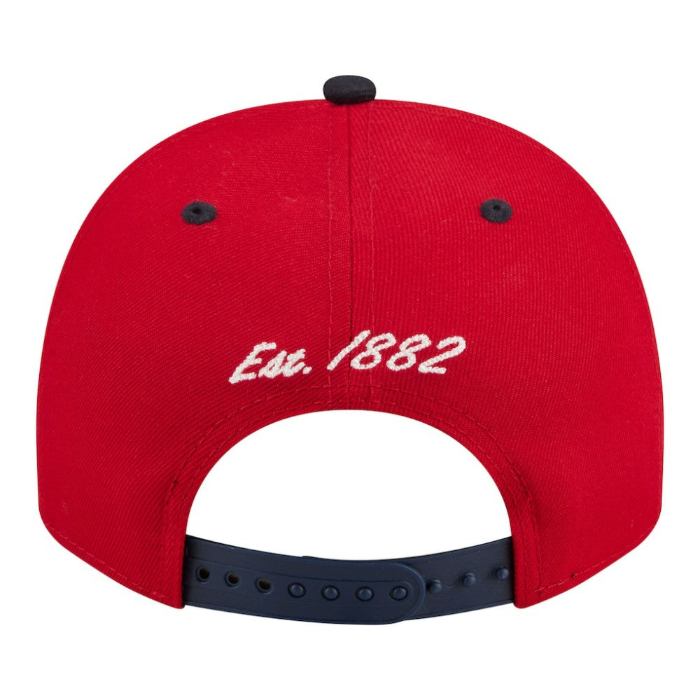 St. Louis Cardinals Arched A-Frame 9FIFTY Adjustable Hat Red/Navy | New Era