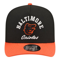 Baltimore Orioles Arched A-Frame 9FIFTY Adjustable Hat Black/Orange | New Era