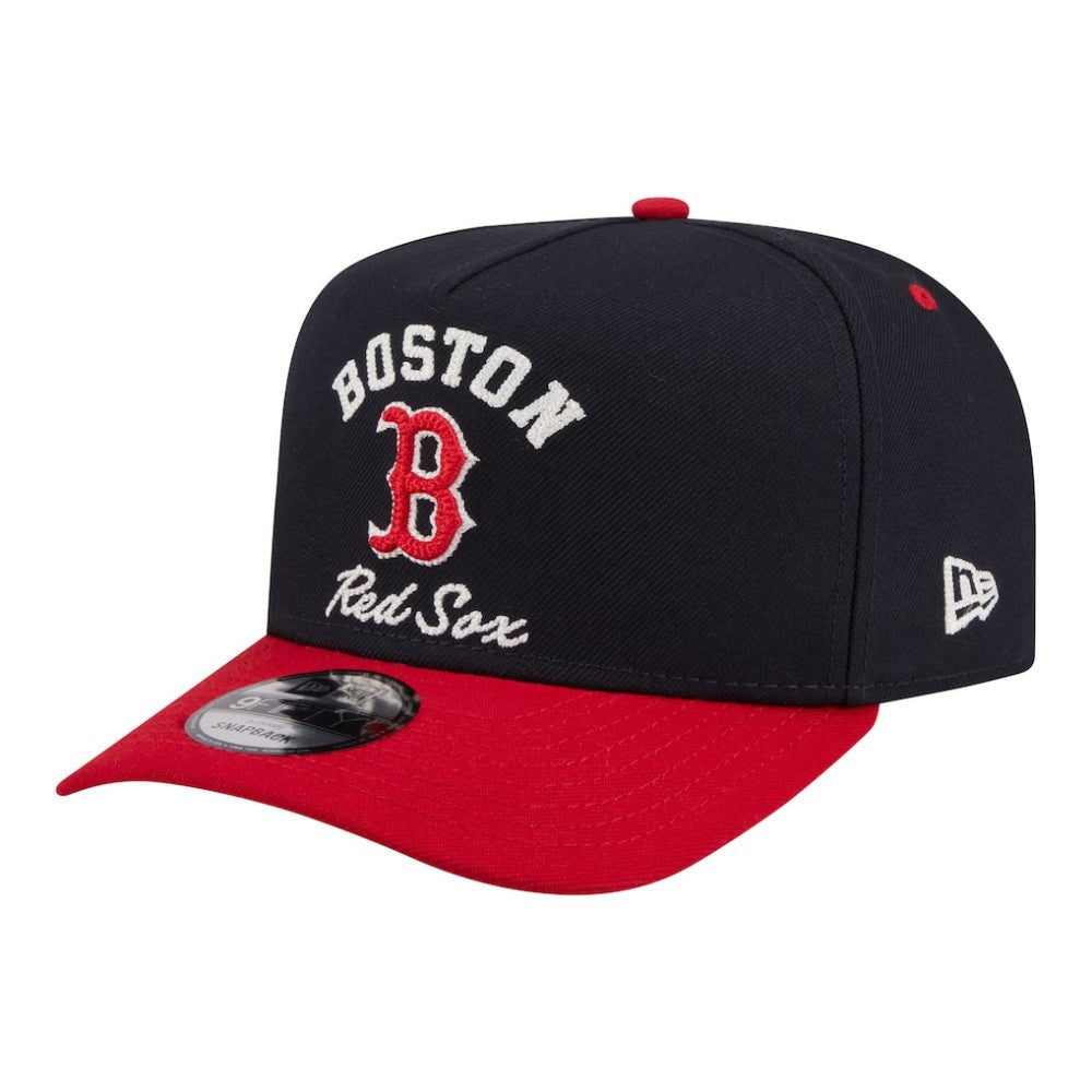 Boston Red Sox Arched A-Frame 9FIFTY Adjustable Hat Navy/Red | New Era