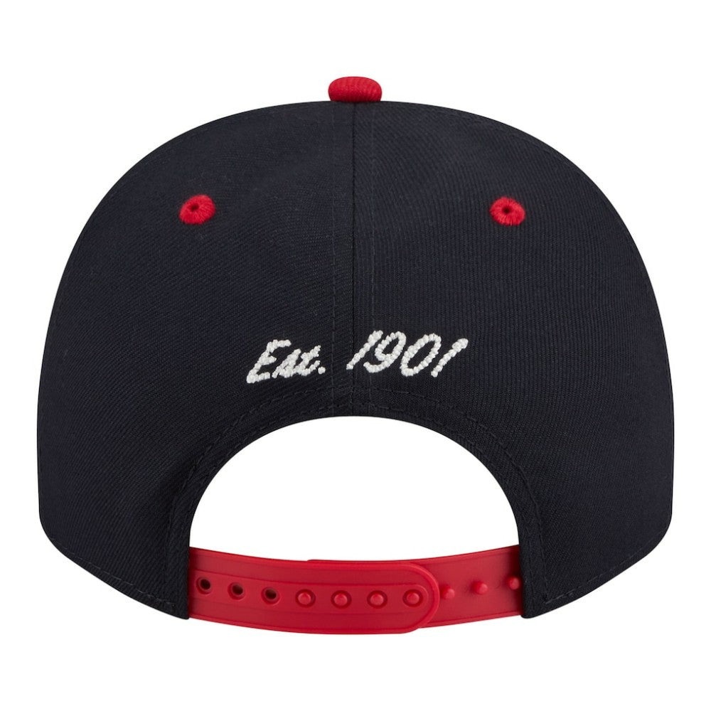 Boston Red Sox Arched A-Frame 9FIFTY Adjustable Hat Navy/Red | New Era