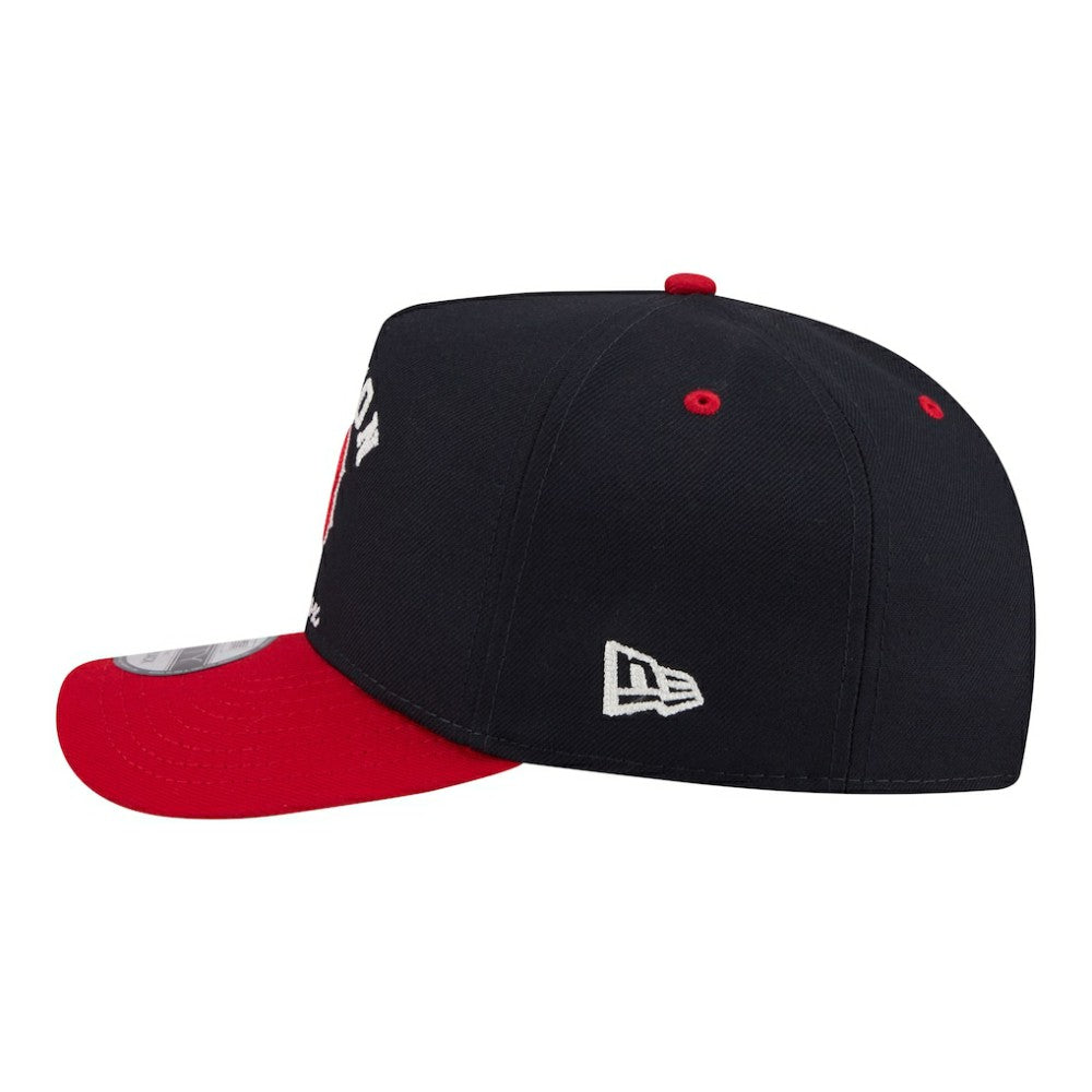 Boston Red Sox Arched A-Frame 9FIFTY Adjustable Hat Navy/Red | New Era