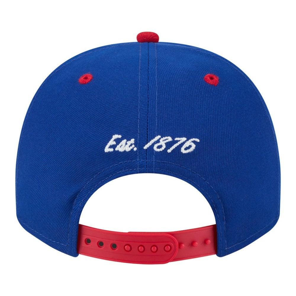 Chicago Cubs Arched A-Frame 9FIFTY Adjustable Hat Royal/Red | New Era
