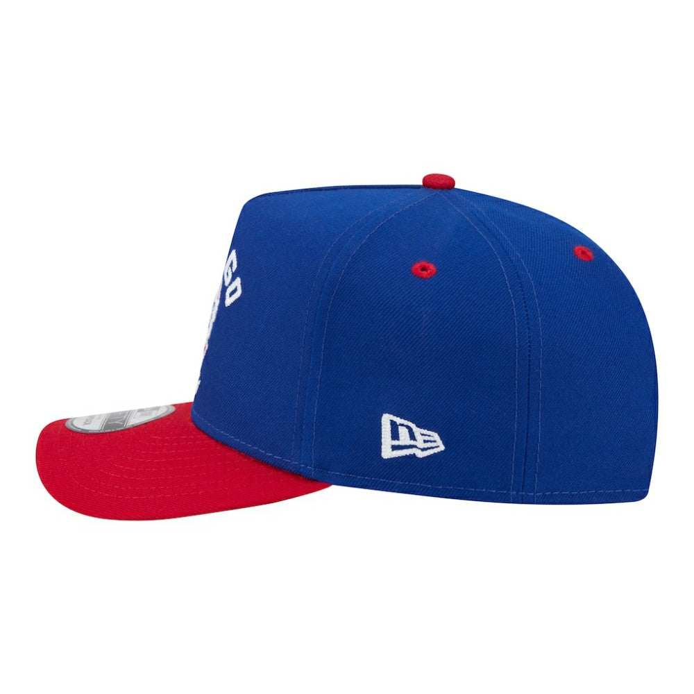 Chicago Cubs Arched A-Frame 9FIFTY Adjustable Hat Royal/Red | New Era
