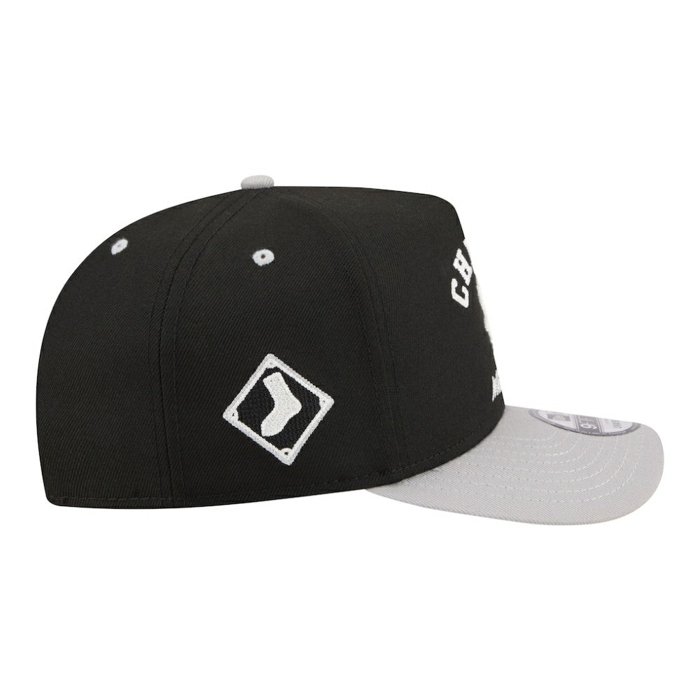 Chicago White Sox Arched A-Frame 9FIFTY Adjustable Hat Black | New Era
