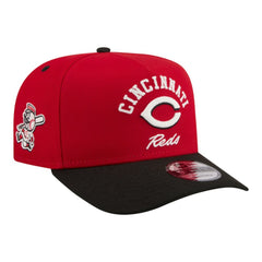 Cincinnati Reds Arched A-Frame 9FIFTY Adjustable Hat Red | New Era