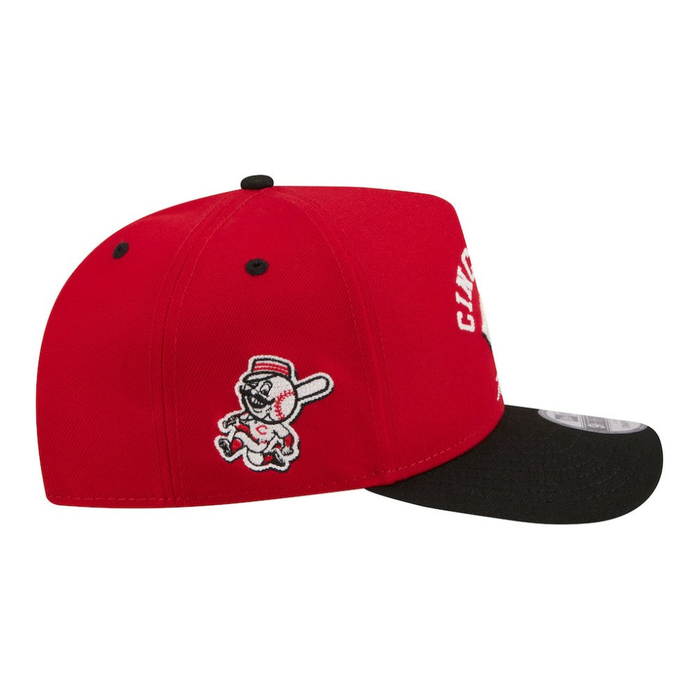Cincinnati Reds Arched A-Frame 9FIFTY Adjustable Hat Red | New Era