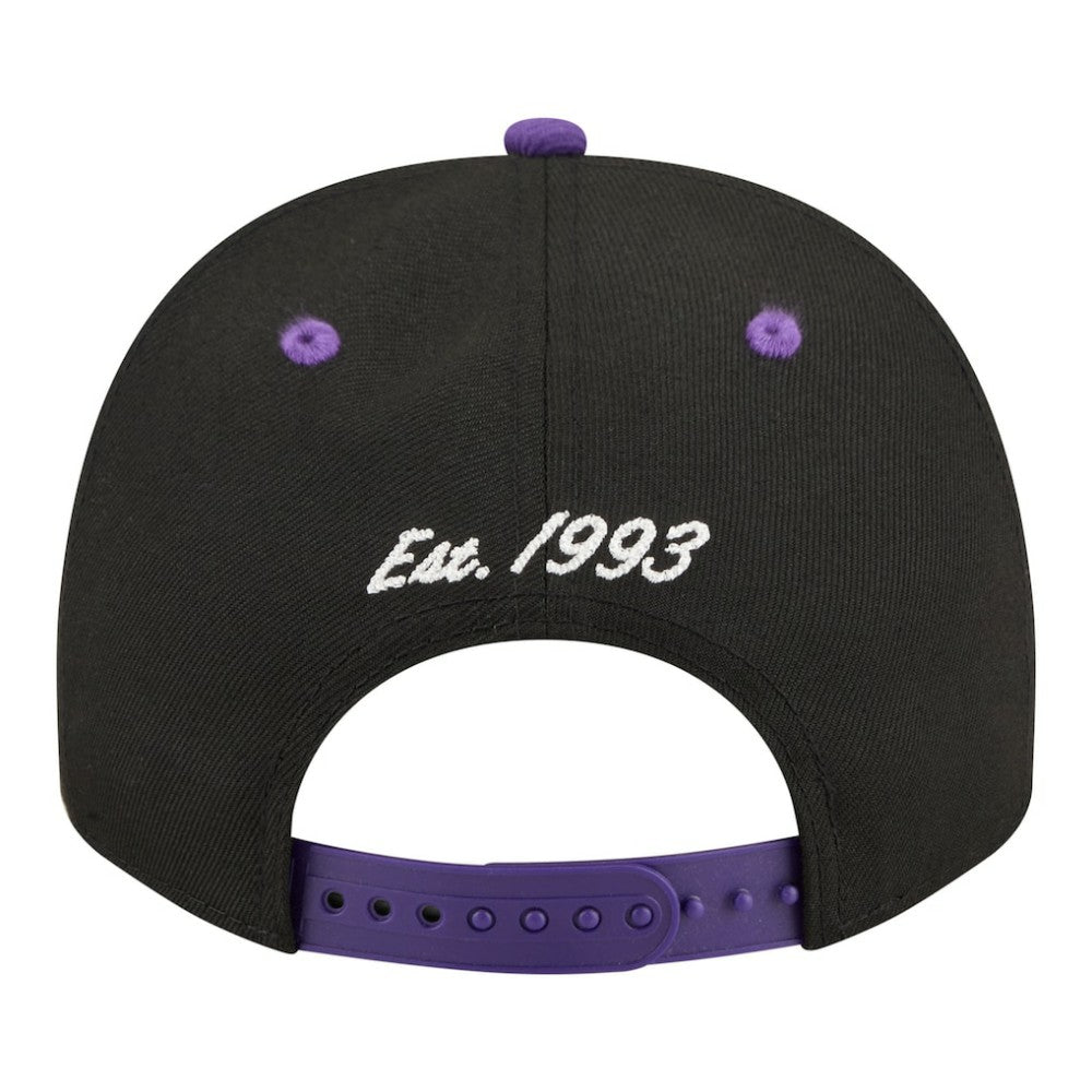 Colorado Rockies Arched A-Frame 9FIFTY Adjustable Hat Black/Purple | New Era