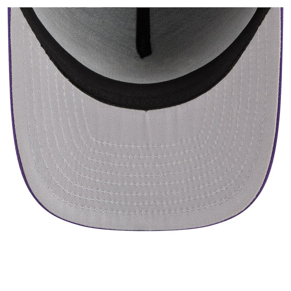 Colorado Rockies Arched A-Frame 9FIFTY Adjustable Hat Black/Purple | New Era