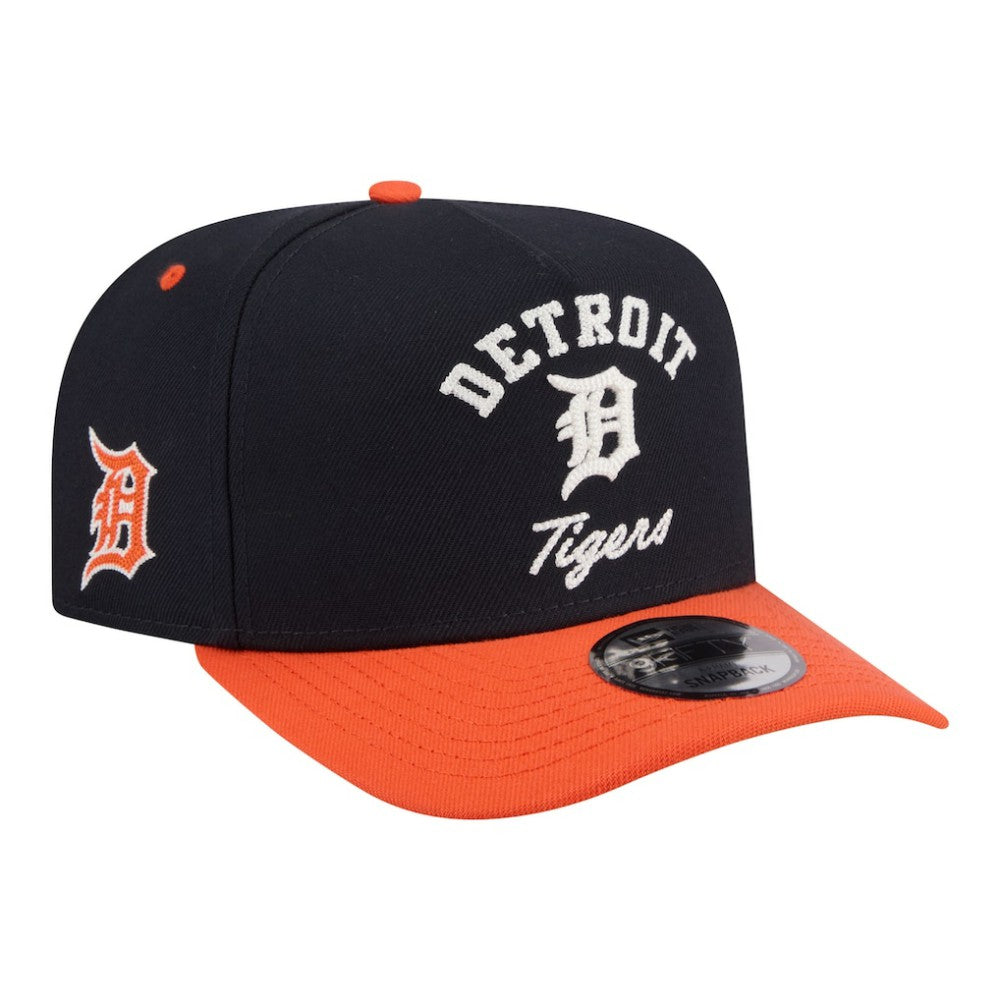 Detroit Tigers Arched A-Frame 9FIFTY Adjustable Hat Navy/Orange | New Era