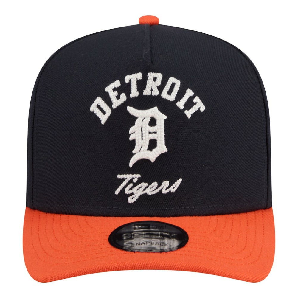 Detroit Tigers Arched A-Frame 9FIFTY Adjustable Hat Navy/Orange | New Era