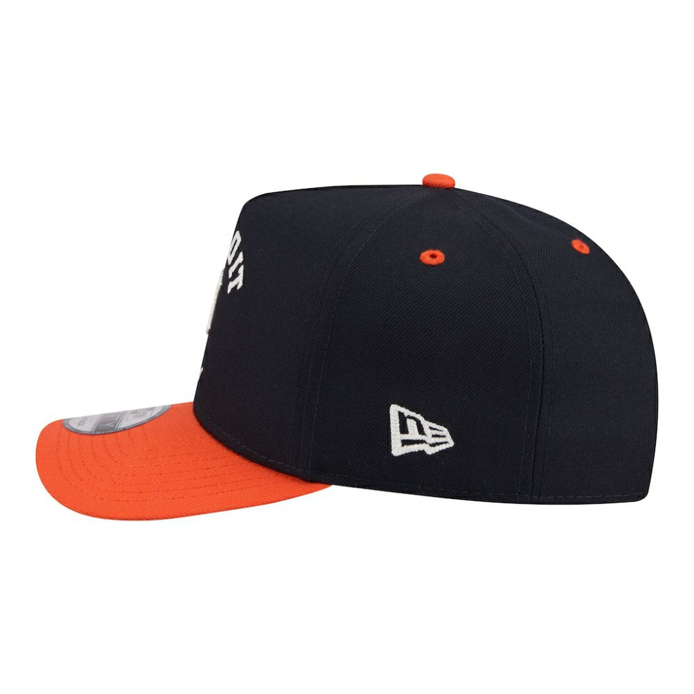 Detroit Tigers Arched A-Frame 9FIFTY Adjustable Hat Navy/Orange | New Era