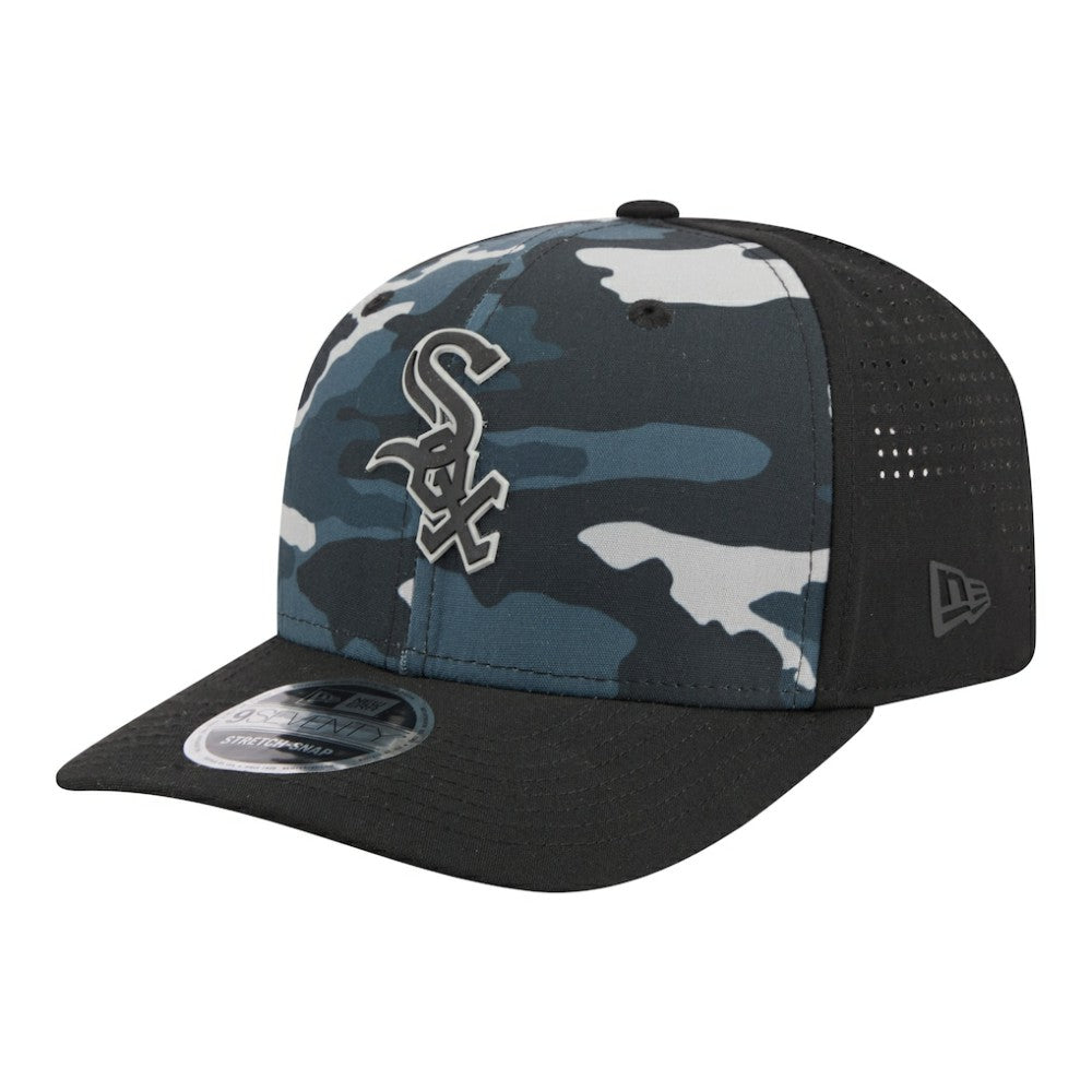 Chicago White Sox Tonal Camo 9SEVENTY Stretch-Snap Hat Black | New Era