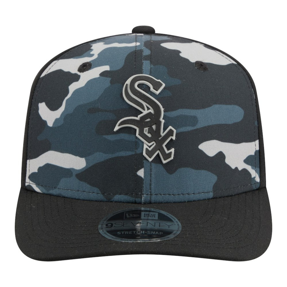 Chicago White Sox Tonal Camo 9SEVENTY Stretch-Snap Hat Black | New Era