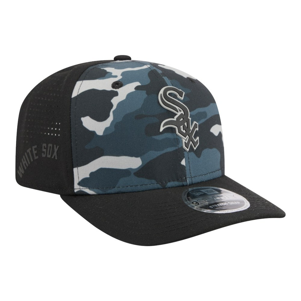 Chicago White Sox Tonal Camo 9SEVENTY Stretch-Snap Hat Black | New Era