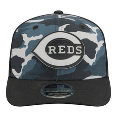 Cincinnati Reds Tonal Camo 9SEVENTY Stretch-Snap Hat Black | New Era