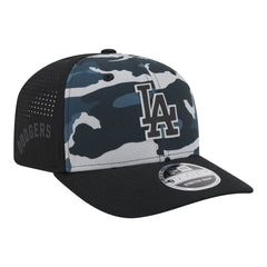Los Angeles Dodgers Tonal Camo 9SEVENTY Stretch-Snap Hat Black | New Era