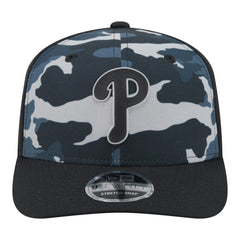 Philadelphia Phillies Tonal Camo 9SEVENTY Stretch-Snap Hat Black | New Era