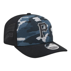 Pittsburgh Pirates Tonal Camo 9SEVENTY Stretch-Snap Hat Black | New Era