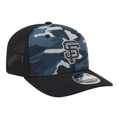 San Francisco Giants Tonal Camo 9SEVENTY Stretch-Snap Hat Black | New Era