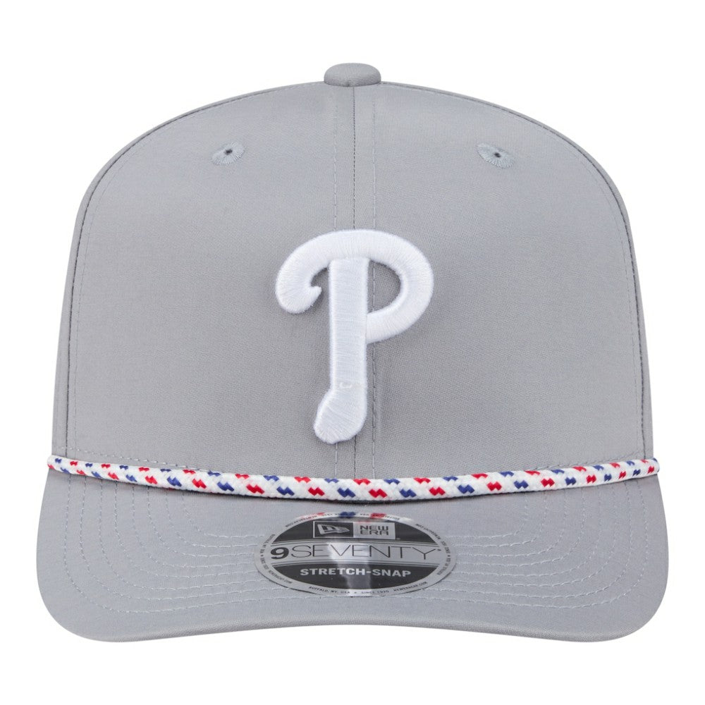 Philadelphia Phillies Sport Rope 9SEVENTY Adjustable Hat Gray | New Era