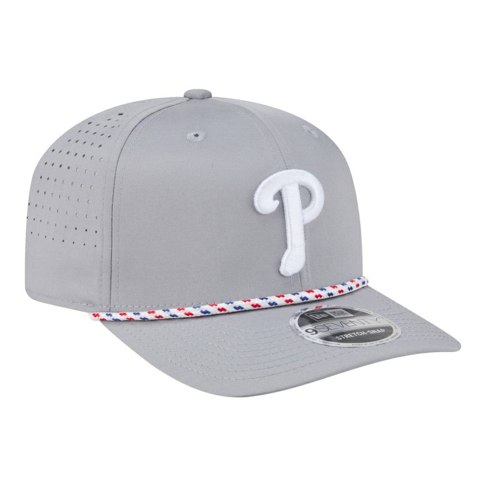 Philadelphia Phillies Sport Rope 9SEVENTY Adjustable Hat Gray | New Era