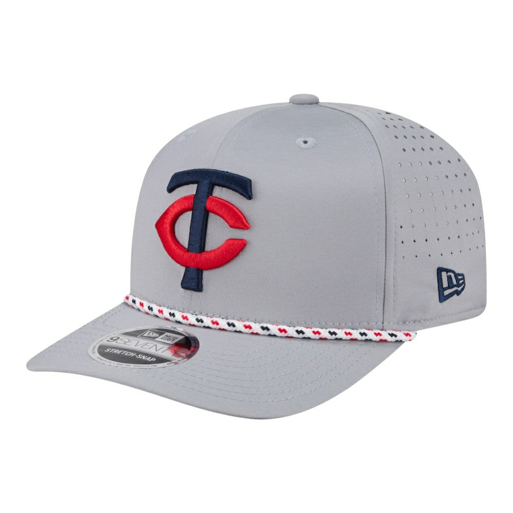 Minnesota Twins Sport Rope 9SEVENTY Adjustable Hat Gray | New Era