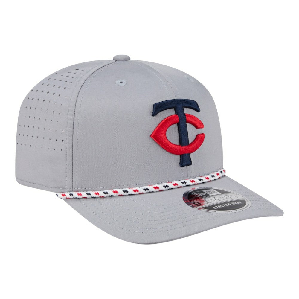 Minnesota Twins Sport Rope 9SEVENTY Adjustable Hat Gray | New Era
